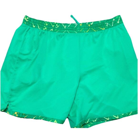 Nike Swim Trunks Mens 2XL Digi Swoosh Ombre Electric Algae Green Neon Retro 80s - Picture 5 of 8